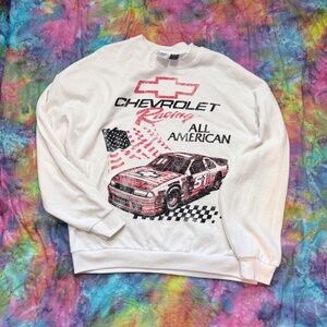 Vintage GM Chevrolet Camero Racing All American Oversize Sweatshirt Extra Large